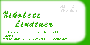 nikolett lindtner business card
